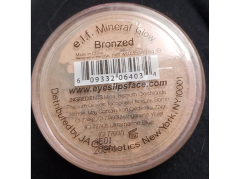 E.l.f Cosmetics Mineral Glow Bronzed, Light, 0.35 oz