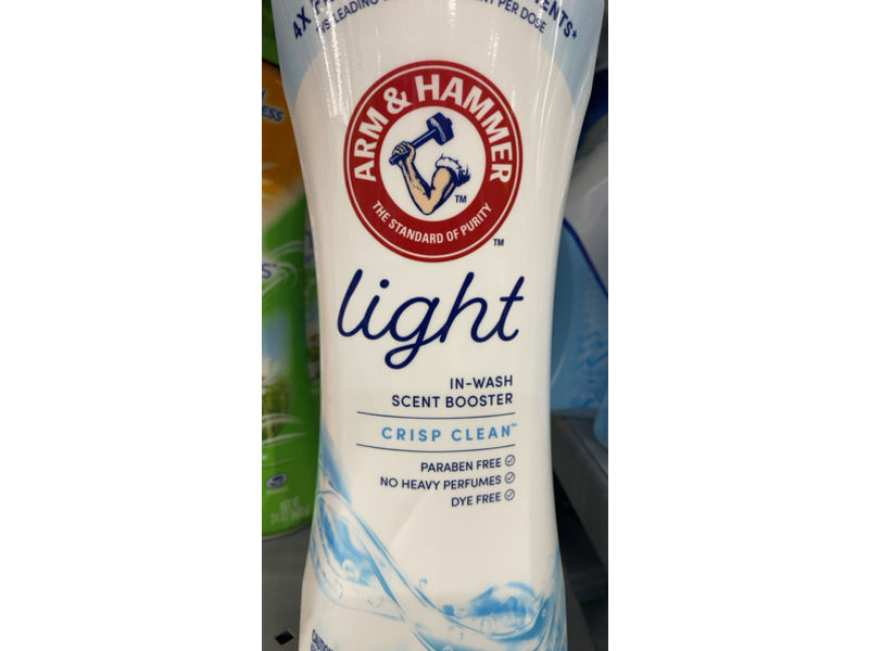 Arm & Hammer Light In-Wash Scent Booster, Crisp Clean, 24 oz/680 g