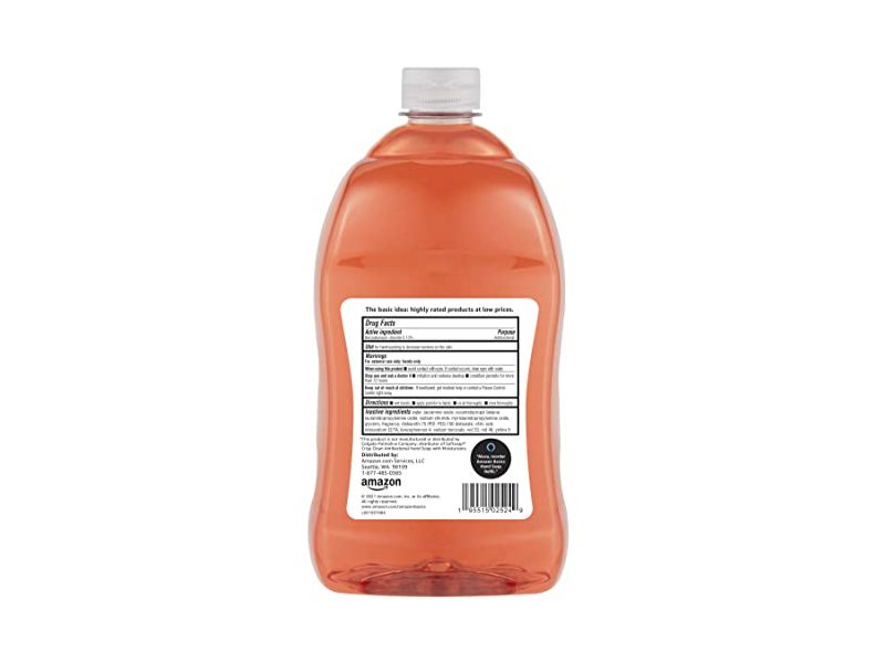 Amazon Basics Antibacterial Liquid Hand Soap Refill, Light Moisturizing, Triclosan-Free, 56 Fluid Ounces, 1-Pack