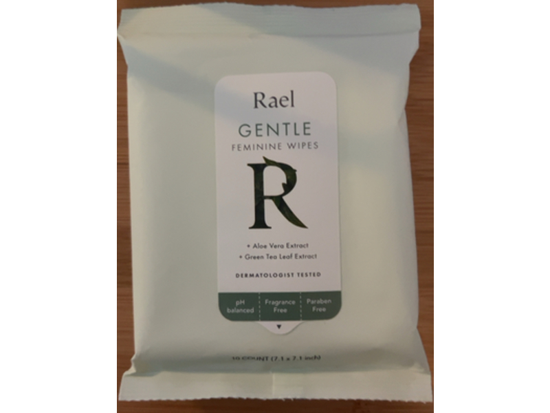 Rael Gentle Feminine Wipes, 10 Count, Pack Of 2