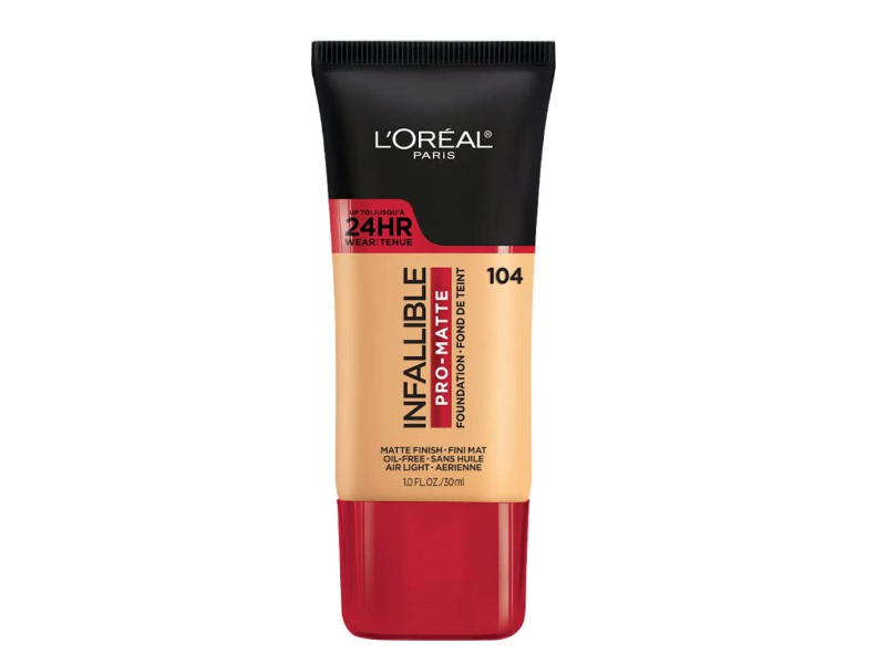 L'Oreal Paris Infallible Pro-Matte Foundation Makeup, Golden Beige, 1 fl oz/30 mL