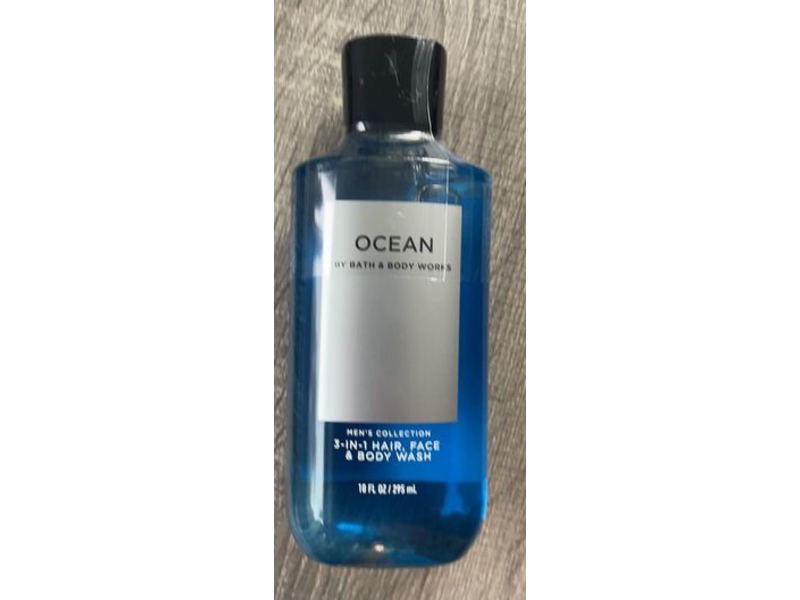 Bath & Body Works 3-In-1 Hair, Face & Body Wash, Ocean, 10 fl oz/295 mL