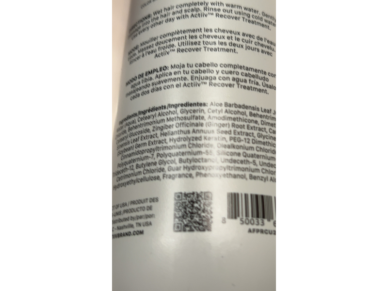 Actiiv Recover Thickening Conditioner, 7 fl oz/215 mL