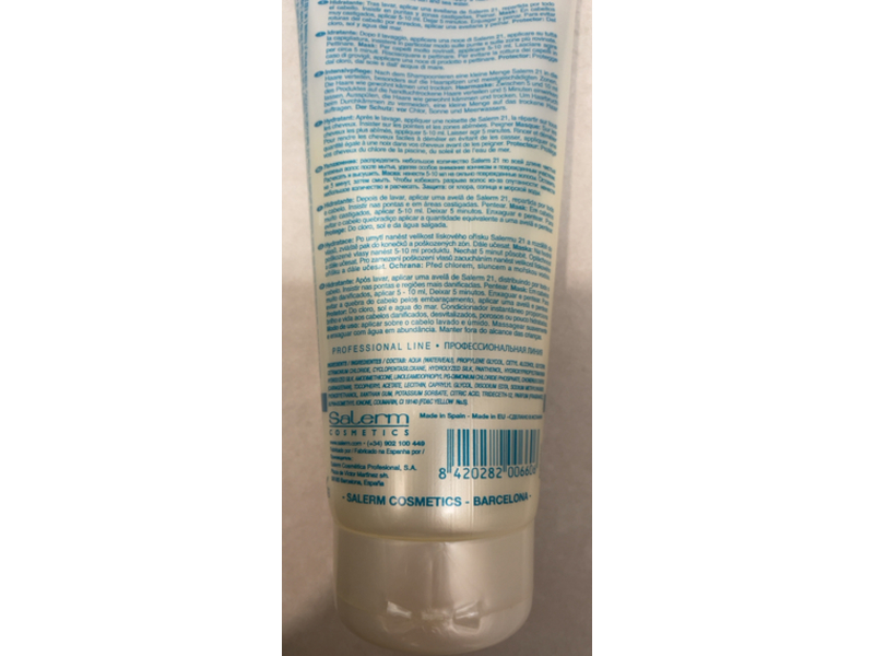 Salerm 21 B5 Leave in Conditioner, Silk Protein, 6.9 oz/196 g