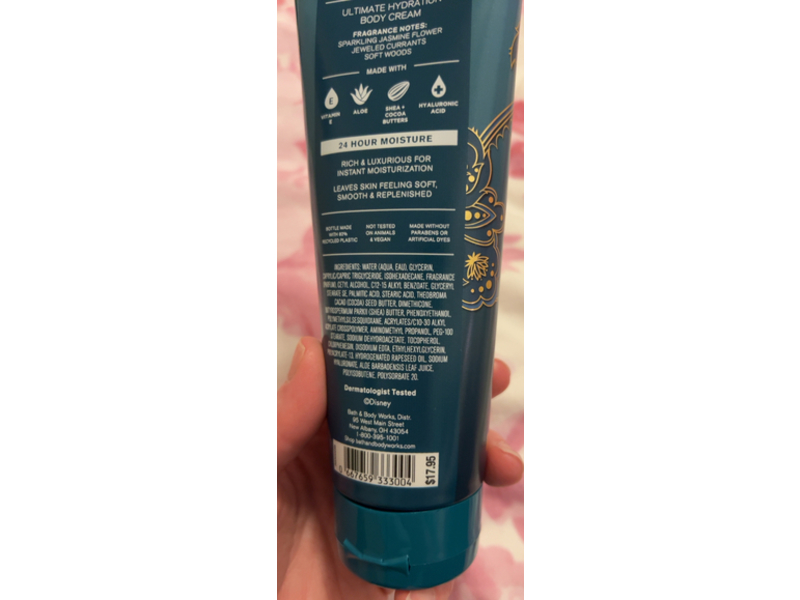 Bath & Body Works Disney Princes Body Cream, Jasmine, 8 oz/226 g