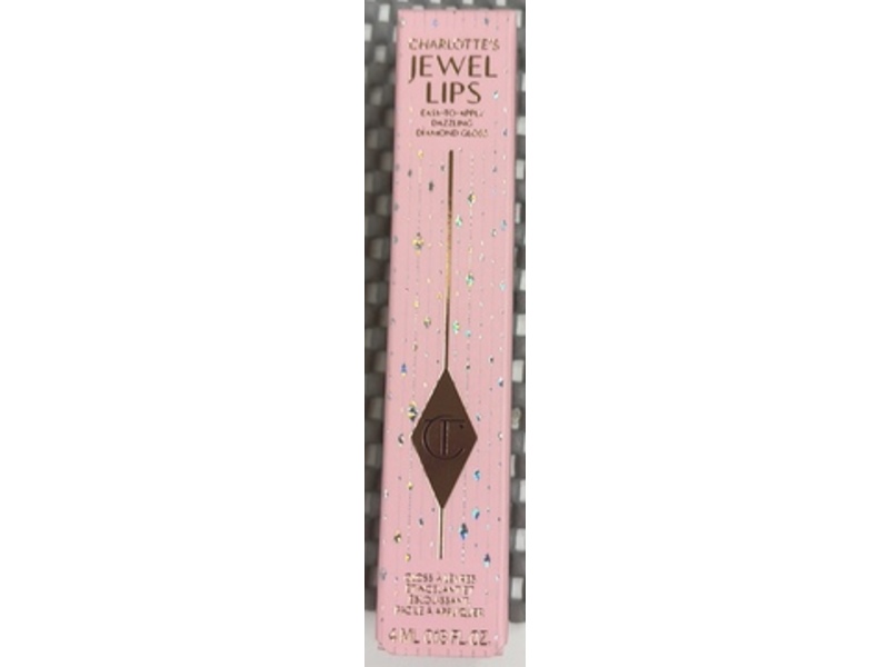 Charlotte's Jewel Lips Dazzling Diamond Lip Gloss, Pillow Talk, 0.13 fl oz/4 mL