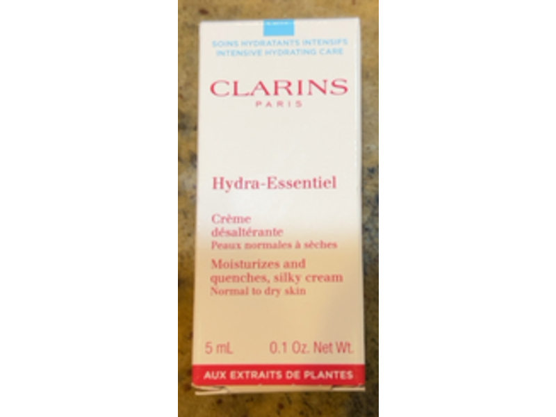 Clarins Hydra Essentiel Moisturizes & Quenches Silky Cream, 0.1 oz/5 mL