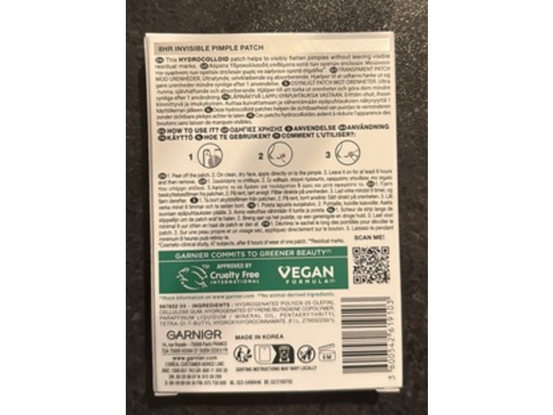 Garnier Pure Active Pimple Patch Invisible, 22 Patches