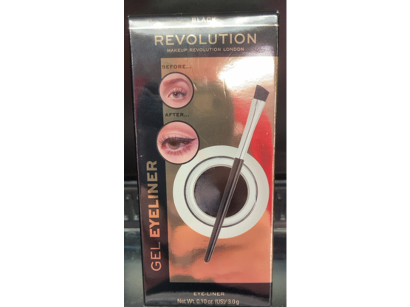 Revolution Gel Eye Liner Pot, Black, 0.10 oz/3 g