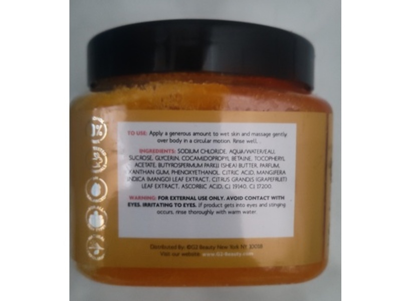 The Spathecary Brightening Body Scrub, Grapefruit + Mango, Vitamin C & Shea Butter, 21 oz/600 g