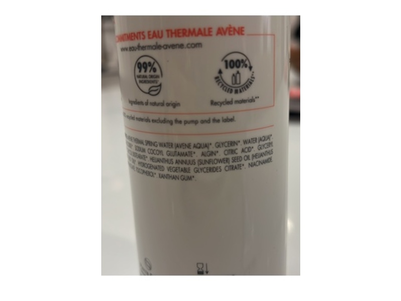 Avene Tolerance Foaming Facial Cleanser, 13.2 fl oz/390 mL