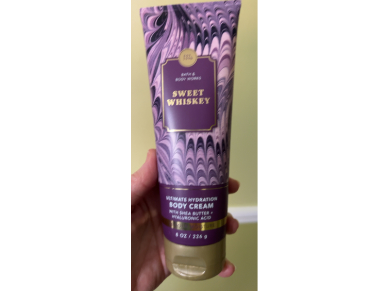 Bath & Body Works Sweet Whiskey Ultimate Hydration Body Cream, Shea Butter + Hyaluronic Acid, 8 oz/226 g