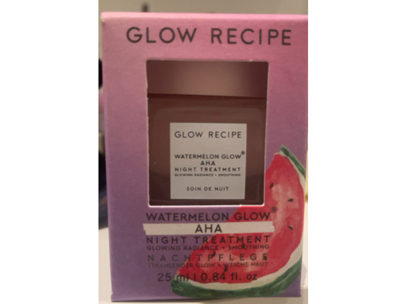 Glow Recipe Watermelon Glow AHA Night Treatment, 0.84 fl oz/25 mL