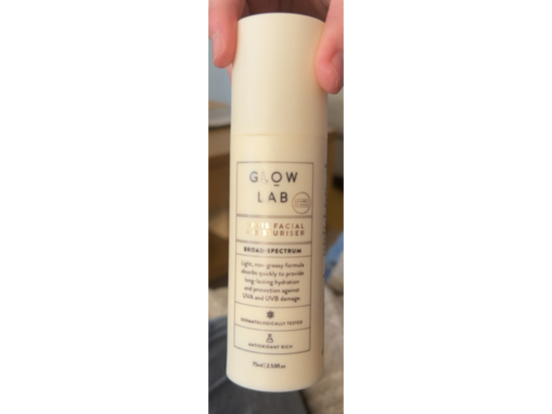 Glow Lab Facial Moisturiser, SPF 15, 2.53 fl oz/75 mL