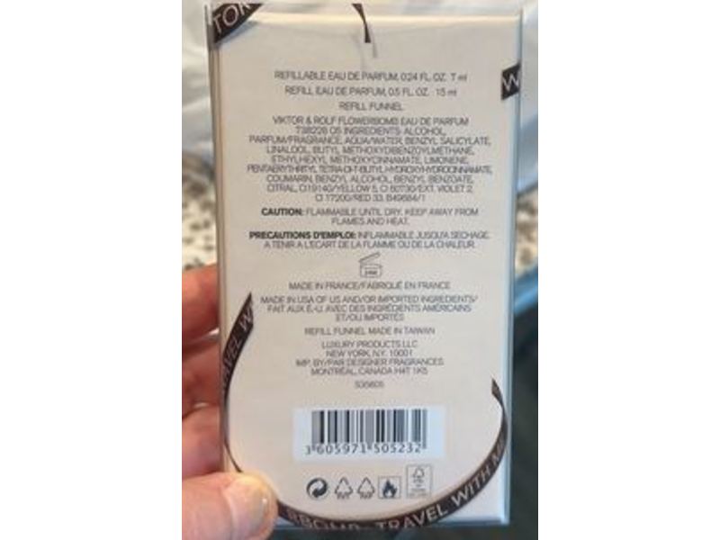 Viktor & Rolf Refillable Eau De Parfum, 0,24 fl oz/7 mL, 0.5 fl oz/15 mL