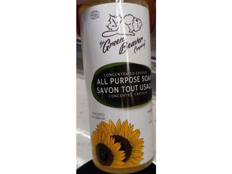 The Green Beaver Company All Purpose Soap, Unscented, 990 mL