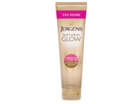 Jergens Natural Glow +Brighten Daily Moisturizer Tanning Lotion, Medium To Deep, 10 fl oz - thumbnail 1