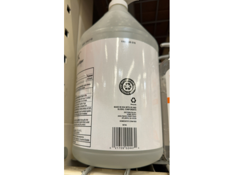 HDX Hand Sanitizer Gel, 3.78 L