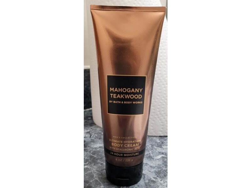 Bath & Body Works Ultimate Hydration Body Cream, Mahogany Teakwood, 8 fl oz/226 g