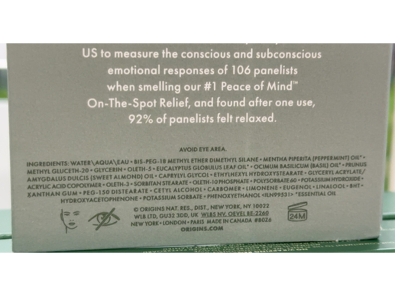Origins Peace Of Mind On-The Spot Relief, 0.3 fl oz/1.5 mL