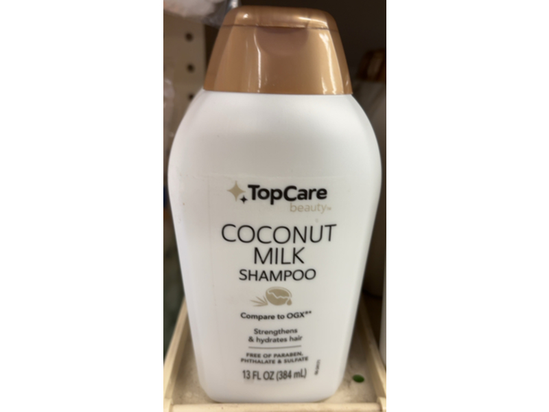 Topcare Beauty Shampoo, Coconut Milk, 13 fl oz/384 mL