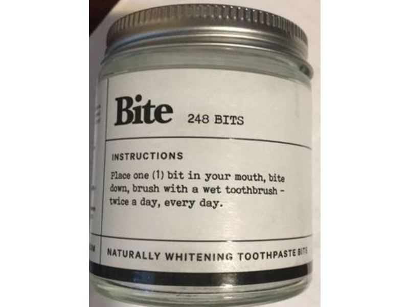 Bite Naturally Whitening Toothpaste Bite, 248 Counts