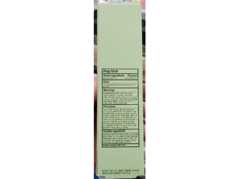 e.l.f. Blemish Breakthrough Acne Clarifying Cleanser, 3.889 fl oz/115 mL