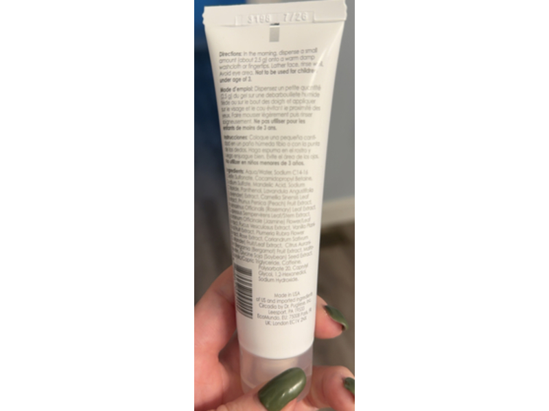 Circadia Cleansing Gel, Mandelic Acid, 2 fl oz/60 mL