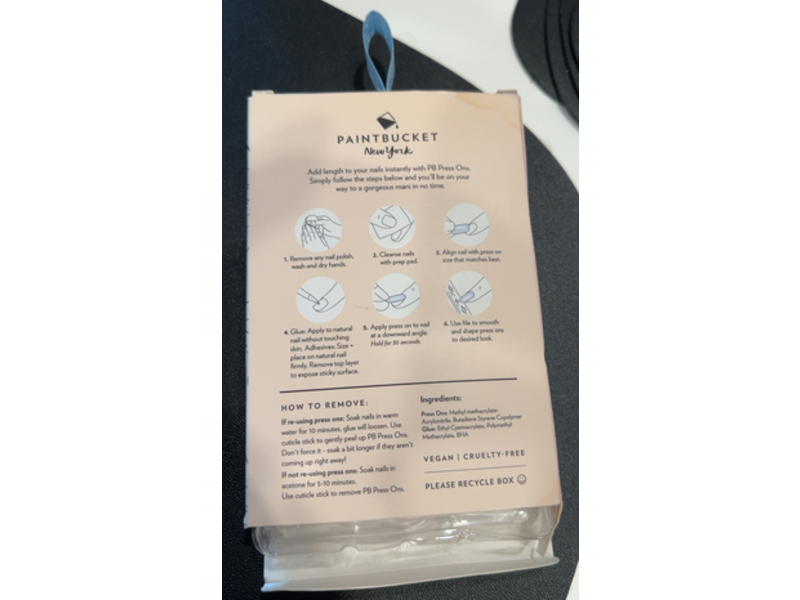 Painbucket Press Ons Instant Nail Art Extensions, 24 Karat, 24 Count