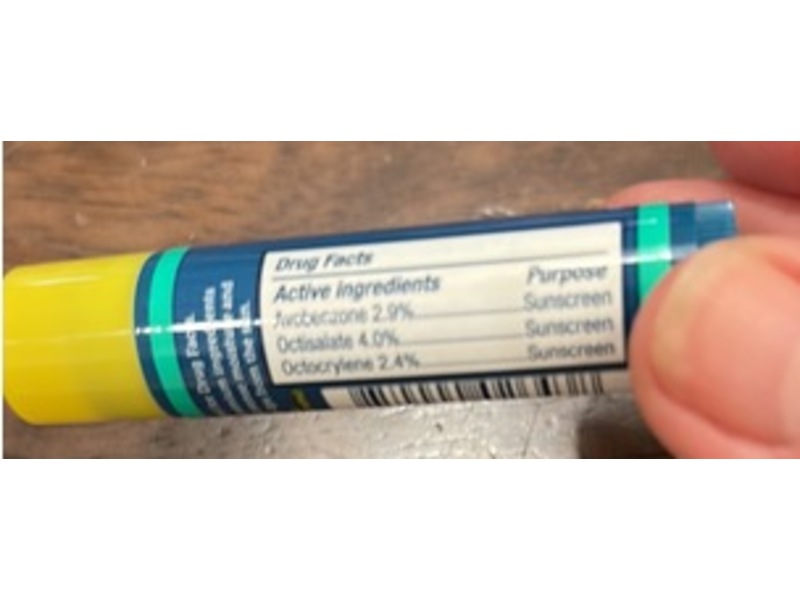 Oars + Alps Lip Balm, Sunny Mint, SPF 18, 0.15 oz/4.25 g, Pack Of 3