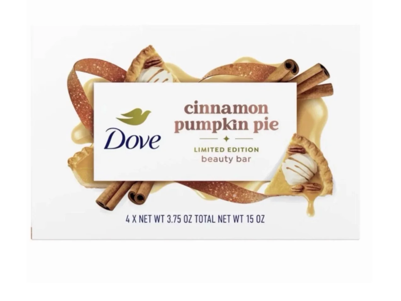 Dove Beauty Bar, Cinnamon Pumpkin Pie, 3.75 oz/15 oz, 4 Count