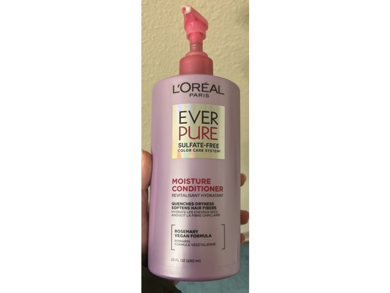 L'Oreal Paris Ever Pure Moisture Conditioner, 23 fl oz/680 mL