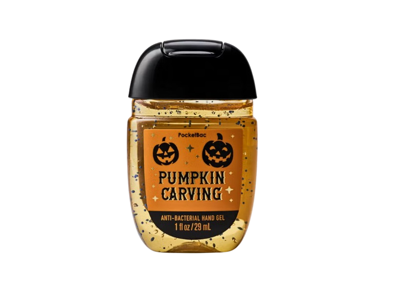 Bath & Body Works PocketBac Anti-Bacterial Hand Gel, Pumpkin Carving, 1 fl oz/29 mL