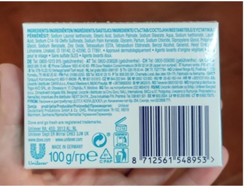 Dove Beauty Cream Bar, Go Fresh Restore, 100 g
