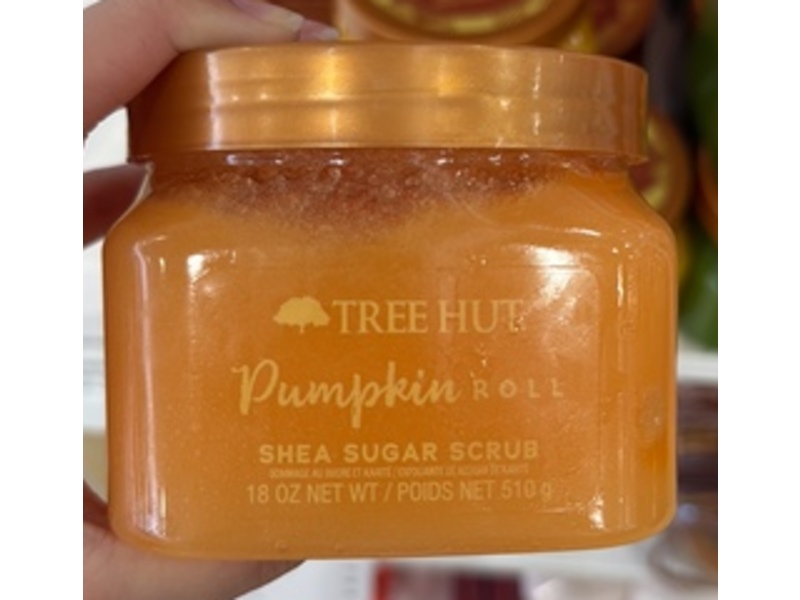 Tree Hut Pumpkin Roll Scrub, Shea Sugar, 18 oz/510 g