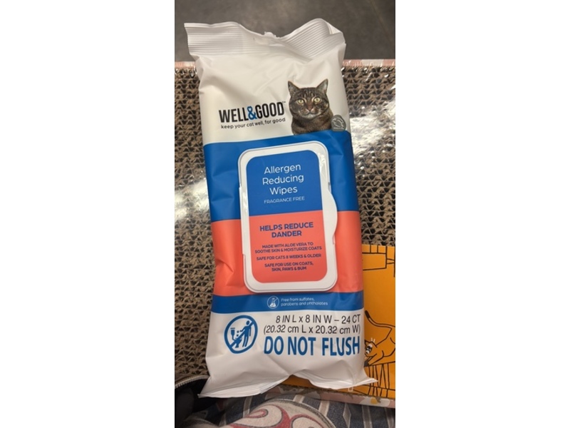 Well&Good Allergen Reducing Wipes, 24 Count