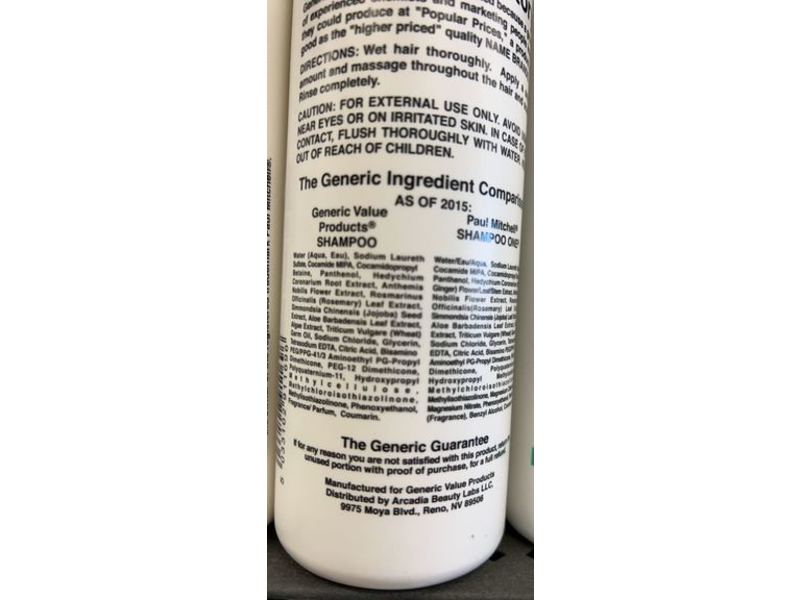 Generic Value Products Shampoo, 16 fl oz/473 mL