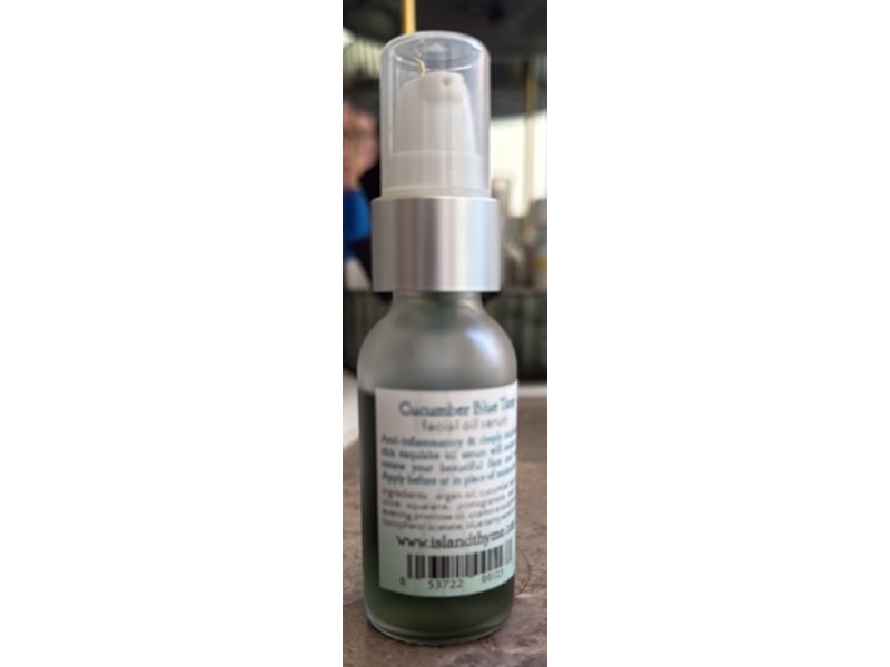 Island Thyme Botanicals Facial Oil Serum, Cucumber Blue Tansy, 35 mL