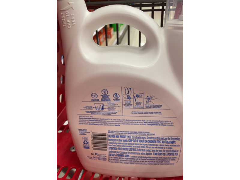 Cheer Color Guard Liquid Detergent, Free & Gentle, 107 Load, 154 fl oz/4.5 L