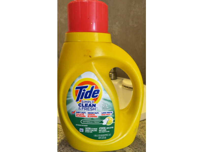 Tide Simply Clean & Fresh Detergent, Daybreak Fresh, 25 Loads, 40 fl oz/1.18 L