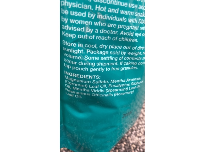 CVS Health Epsom Salt Foot Therapy Soak, Mint & Rosemary, 1.36 kg