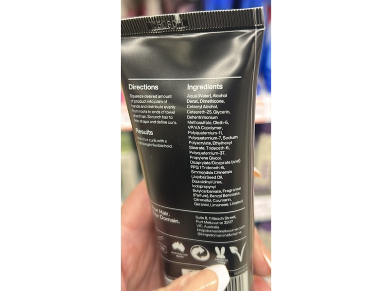 Kings Domain Beach Curl Cream, 4.73 fl oz/140 g