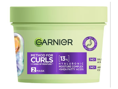 Garnier Method For Curls Mask, 13% Hyaluronic Moisture Complex+Shea Fatty Acids, 370 mL