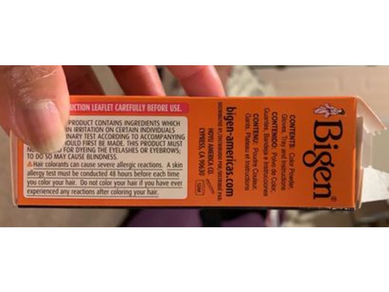 Bigen Permanent Powder Hair Color, 58 Black Brown, 0.21 oz/6 g