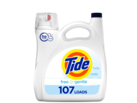 Tide Liquid Laundry Detergent, Free & Gentle, 107 loads, 154 fl oz/4.55 L - Image 2