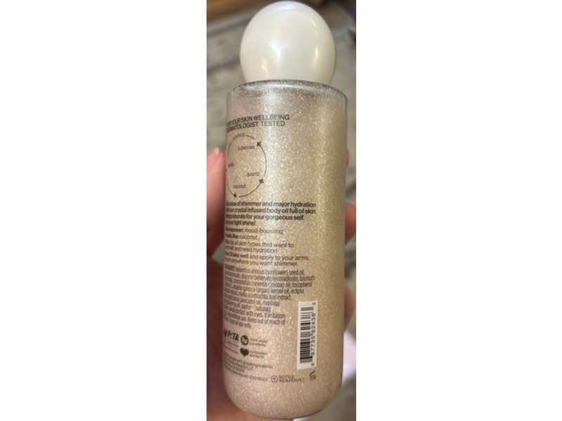 Pacifica High Vibration Body Oil, Rose Quartz, 4 fl oz/120 mL