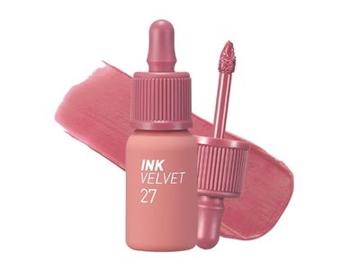 Peripera Ink Velvet 27 Nude, 027 Strawberry Nude, 0.14 oz/4 g