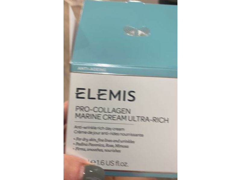 Elemis Pro-Collagen Marine Cream Ultra-Rich Creme, Anti-Wrinkle, 1.6 fl oz/50 mL