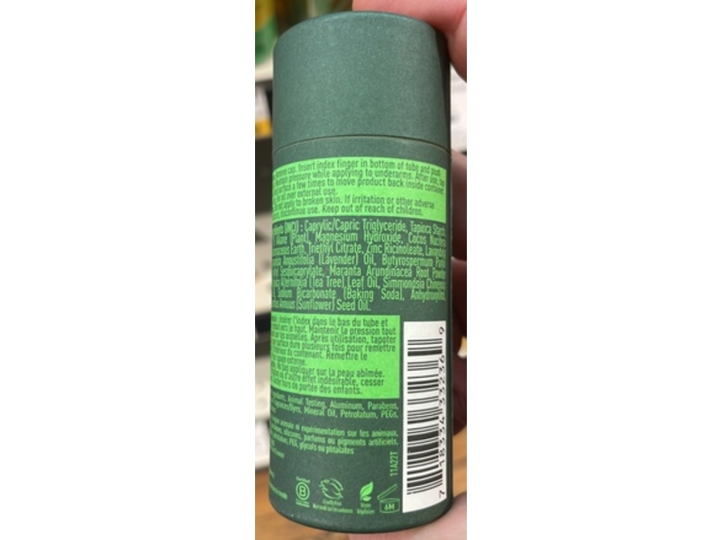 Desert Essence Deodorant, Lavender Tea Tree, 2.25 oz/63 g