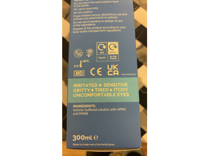 Optrex Multi Action Eye Wash, 300 mL